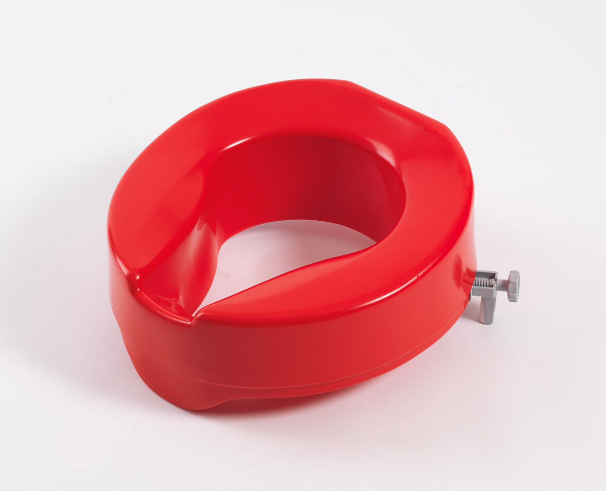 Red Raised Toilet Seat